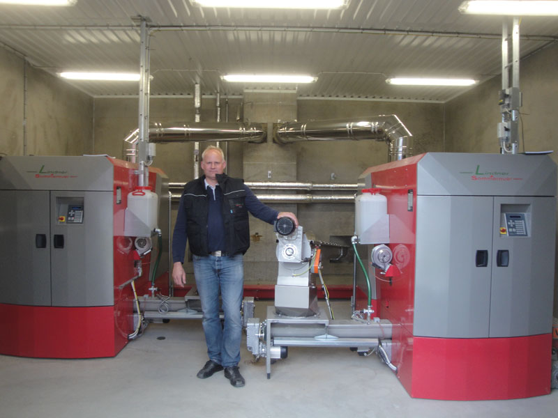 Biomassa verwarming voor varkens- en kippenkwekerijen